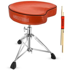 5Core Drum Throne Padded Guitar Stool Saddle Drummer Seat For Adults & Kids (Option: DSCHORGSDLHD)
