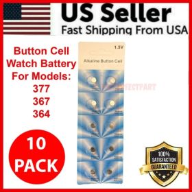 10 X OEM SPEC 377 376 364 363 WATCH BATTERY SR626SW SR626W Silver Oxide Battery (Option: 10PC)